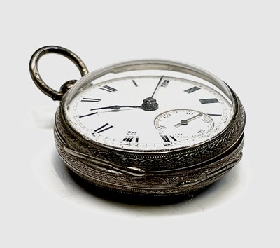 Lot 23 - A Victorian chased silver cased small open...