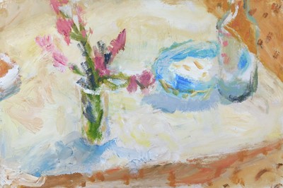 Lot 1 - Alice MUMFORD (1965) 'Pink Flowers and...