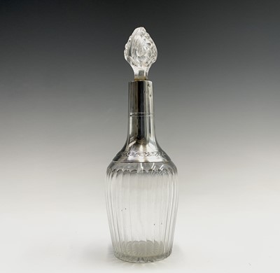 Lot 54 - A French small silver-mounted cut glass...