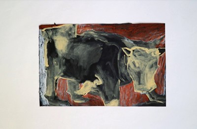 Lot 25 - Eleanor MUMFORD Postcard of an Ox Charcoal,...