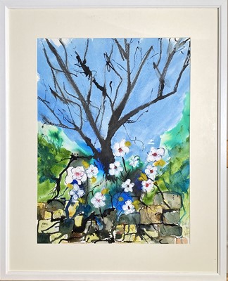 Lot 21 - Sid WILGROVE ‘Spring Hedgrow’ Mixed media...
