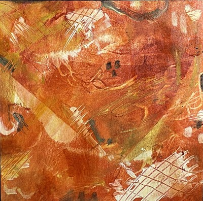 Lot 18 - Kayna MACAULY 'Porth' Acrylic and varnish on...
