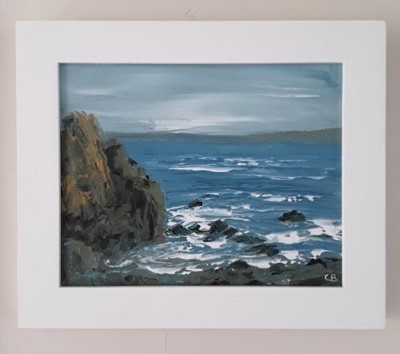 Lot 22 - Christine BRUNNOCK Rocks near Bamaluz, St Ives...