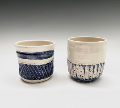 Lot 37 - Samme CHARLESWORTH Two yunomi vessels Cornish...