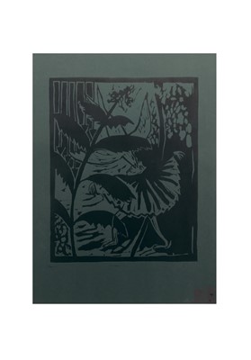 Lot 23 - Nina ROYAL 'The Day I Became a Bird' Woodblock...