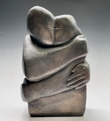 Lot 30 - Theresa GILDER The Kiss Bronze resin Height...