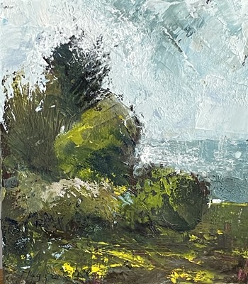 Lot 12 - Maggie O'BRIEN 'Daffodils to the Sea' Oil on...