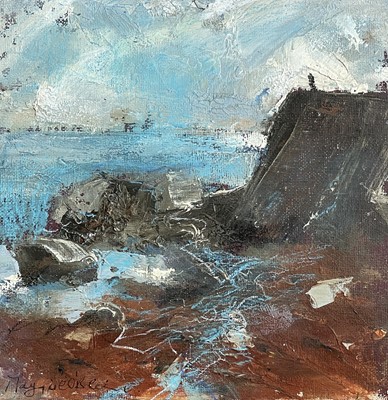 Lot 4 - Maggie O'BRIEN 'Lamorna Water' Oil on board...