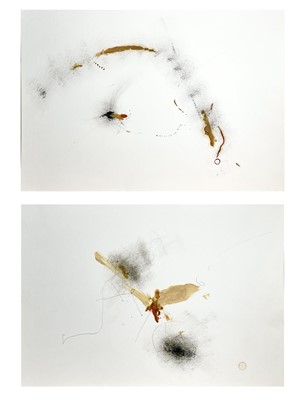 Lot 20 - Toby O'BRIEN Untitled - Two works Oil &...