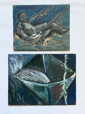 Lot 28 - Ivan BRAY (1967) Two small oils on board 20 x...