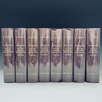 Lot 276 - Benezit art reference books, eight volumes,...