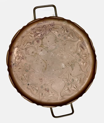 Lot 227 - An Art Nouveau Joseph Sankey and Sons copper...