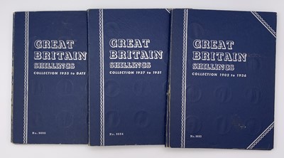 Lot 33L - GB Shillings - Whitman Folders containing a...