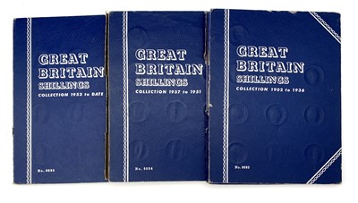 Lot 33I - GB Shillings - Whitmans Folders containing a...