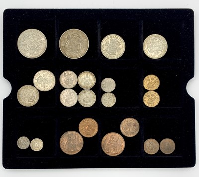 Lot 39S - 1937 UK Coronation set - Bronze Farthing to...