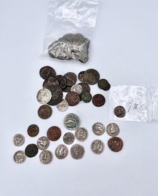 Lot 44O - Roman and other early coins plus metal...