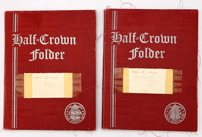 Lot 36H - G.B. Halfcrowns 1895 - 1967. 2 red coin...