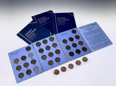 Lot 47F - Pennies 1860 to 1967 (x110). A complete run in...
