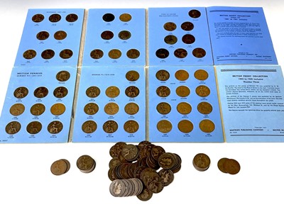 Lot 47G - Pennies 1881 to 1929 plus "H" and "KN"...