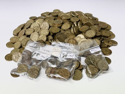 Lot 48 - Brass Threepence Coins Rare Years 1946 and...