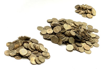 Lot 48C - Brass Three Pence Coins Queen Elizabeth II...