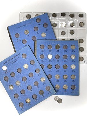 Lot 49 - Silver Threepence (3d) Coins Queen Victoria...