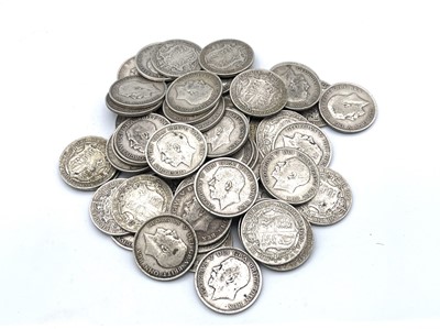 Lot 36N - Silver Halfcrowns pre 1920 King George V (x59)...