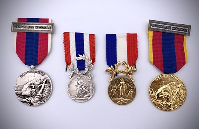 Lot 158 - French Police Medals. Silver 2nd Class and...
