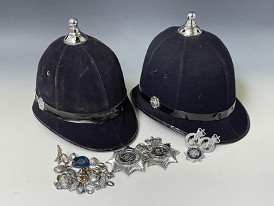 Lot 161 - Police Helmet x 2. Plus Devon and Cornwall...