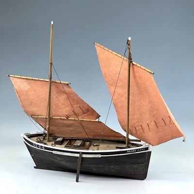 Lot 129 - A Model of a St Ives fishing boat SS44 Mary...