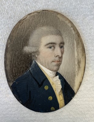 Lot 123 - Portrait miniature 19th century portrait on...
