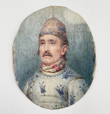 Lot 125 - Portrait miniature Portrait of a man in a...