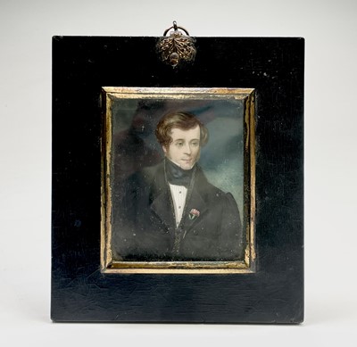 Lot 132 - Portrait miniature An early 19th century...