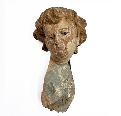 Lot 18 - A European, possibly Italian, pine and painted...