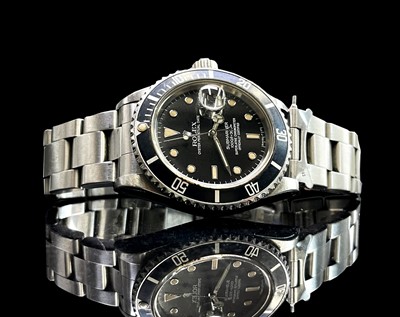 Lot 16 - A Rolex stainless steel Submariner wristwatch...