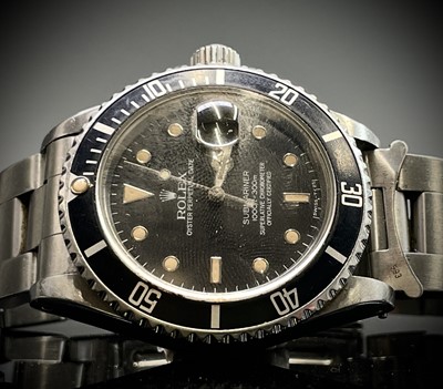 Lot 16 - A Rolex stainless steel Submariner wristwatch...