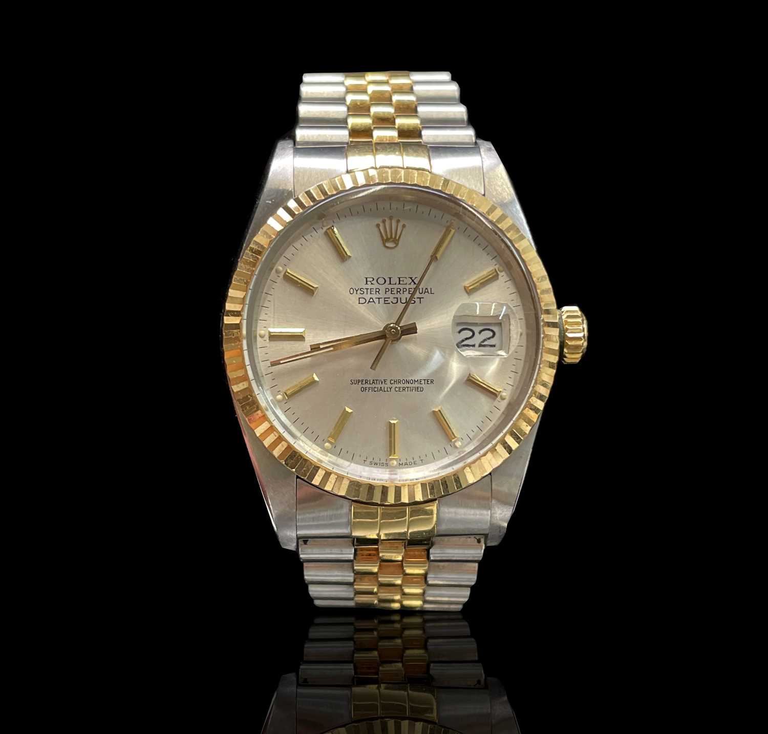 Lot 17 - A Stainless steel and 18ct yellow gold Rolex...