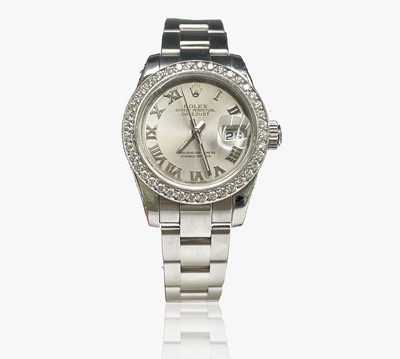 Lot 7 - A Rolex ladies Oyster Perpetual Datejust...