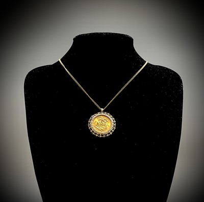 Lot 316 - Sovereign 1966 Uncirculated in 9ct gold...