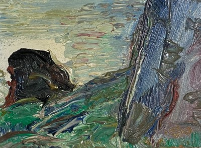 Lot 234 - Fred YATES (1922-2008) Rocky Coast Oil on...