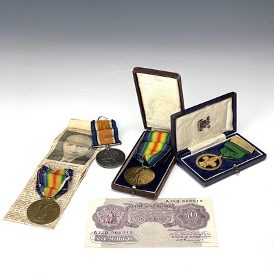 Lot 206 - First World War and Scouting Medals and Second...