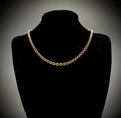 Lot 389 - A 9ct Belcher link 60cm chain 10.6gm
