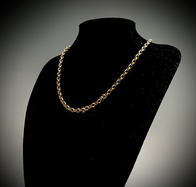 Lot 391 - A 9ct Belcher link 50cm chain 7.6gm