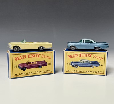 Lot 604 - Lesney - Matchbox Toys nos 39 and 57. Pontiac...