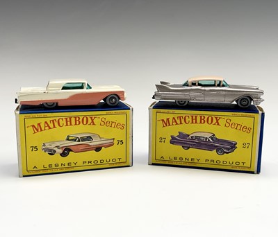 Lot 605 - Lesney - Matchbox Toys nos 27 and 75. Cadillac...
