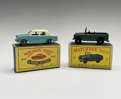 Lot 610 - Lesney - Matchbox Toys nos 12 and 43. Land...