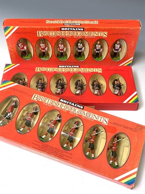 Lot 623 - Britains - Scots Guard Pipers, Lifeguards and...