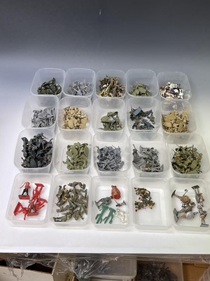 Lot 631 - 1960s-1980s Plastic Soldiers. Large quantity...