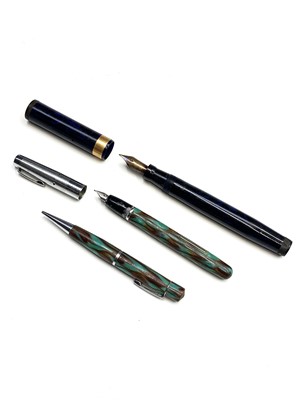 Lot 152A - A Swan Mabie Todd L 470/52 Blue/Black,Marble...