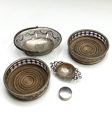 Lot 67 - A George III silver pierced sweetmeat basket...